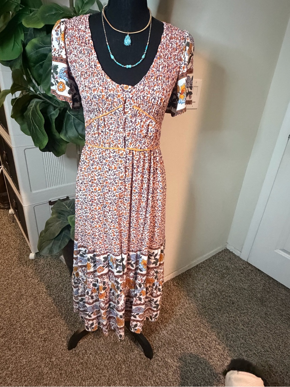 Boho Floral Maxi Dress